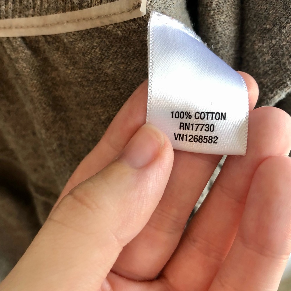 Converse One Star Gray Flyaway Ribbed Ruffle Cardigan - Picture 4 of 4
